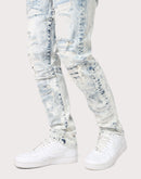 Grindhouse Slim Fit Distressed Denim Jeans