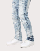 Grindhouse Slim Fit Distressed Denim Jeans