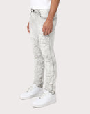 Grindhouse Slim Fit Mineral Wash Distressed Denim Jeans