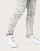 Grindhouse Slim Fit Mineral Wash Distressed Denim Jeans
