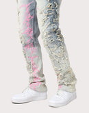 Grindhouse Slim Fit Thorn Distressed Denim Jeans