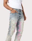 Grindhouse Slim Fit Thorn Distressed Denim Jeans