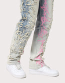 Grindhouse Slim Fit Thorn Distressed Denim Jeans