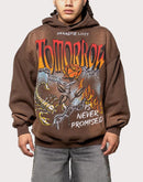 Paradise Lost Tomorrow Is Never Promised Brown Hoodie