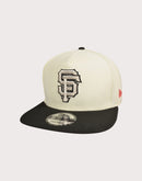 New Era MLB San Francisco Giants 9FIFTY A-Frame Chrome Logo Snapback Hat-Off-White/Black