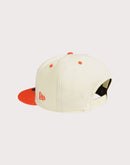 New Era 9FIFTY Atlanta Braves Safety Orange Snapback Hat-Cream