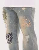 Akoo Monk Straight Fit Coral Reef Jean
