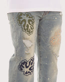 Akoo Monk Straight Fit Coral Reef Jean