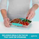 5-Piece Food Storage Containers with 3 Compartments