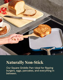 Iconics Square Griddle Pan - White