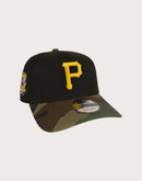 New Era MLB Pittsburgh Pirates 9FORTY A-Frame Camo Bill Snapback Hat-Black/Camo