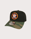 New Era MLB Houston Astros 9FORTY A-Frame Camo Bill Snapback Hat-Black/Camo