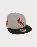 New Era MLB St. Louis Cardinals 9FIFTY Grey Everyday Snapback Hat-Grey/Black