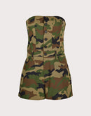 Grindhouse Nylon Tube Camo Romper