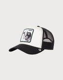 Goorin Bros . Cash Cow Trucker Snapback Hat-White/Black