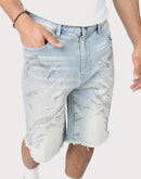 Grindhouse Rhinestone Denim Shorts