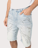 Grindhouse Rhinestone Denim Shorts