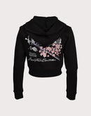 Civil Clothing Cropped Katana Black Hoodie