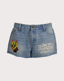 Ed Hardy BFly Denim Shorts
