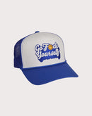 GENERAL RELATIVITY COMPANY LLC Go F Yourself 2 Tone Trucker Snapback Hat-White/Royal