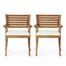 Outdoor Dining Set With Coffee Table and 2 Chairs - Teak
