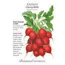 Radish, Cherry Belle Heirloom Botanical Interests Seeds
