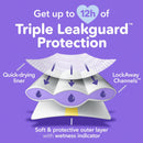 168ct Level Leak Protection Diapers Giant Pack - Size 3