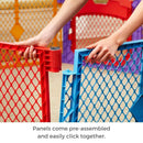 Superyard Colorplay Ultimate 6 Panel Free Standing Play Yard