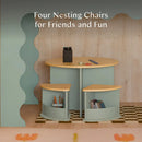 Nesting Play Table - Light Sage and Honey