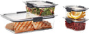 8-Piece Clear Storage Containers Set