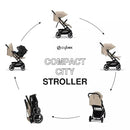 Beezy 2 Compact City Stroller - Almond Beige