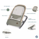 Kori 2-in-1 Baby Bouncer - Classic Green