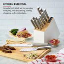 Gourmet 14pc Stainless Steel Knife Block Set
