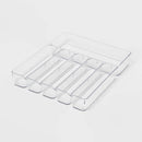 6-Compartment Plastic Drawer Flatware Organizer
