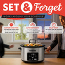 4.5 QT Programmable Slow Cooker - Stainless Steel