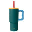 24oz Stainless Steel Trek Scout Mix Straw Tumbler Navy Blue