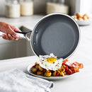 Hybrid Stainless Steel and Ceramic Nonstick Fry Pan Set - 10" and 12"
