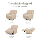 Winslow Extra Wide Recliner and Swivel Glider - Chai Shearling