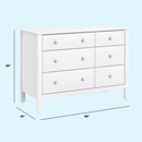 Marisol 6-Drawer Dresser - Cove Blue/Powder Blue