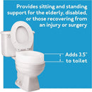 Toilet Seat Riser - White