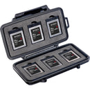 Pelican 0965 Memory Card Case for 6 CFexpress/XQD Memory Cards, Black