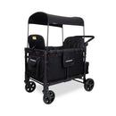 W4 Elite Wagon Black with Red Stitching & Snack Tray - Black