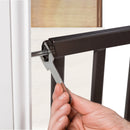 Decorative Wood & Metal Pressure Mounted Baby Gate - Oak