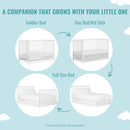 Synergy White 5-in-1 Convertible Crib
