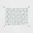 Cotton Slub Placemat with Tassels Blue - Threshold™