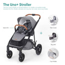 Uno+ Single to Double Stroller