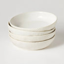 4pc Stoneware Noodle Bowls - Cream