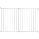Extra Wide Tall and Wide Metal Baby Gate - White