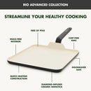 Rio Advanced 11" Ceramic Nonstick Griddle - Black