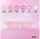 8pc Snap and Nest Snack Divided Food Storage Containers Pink